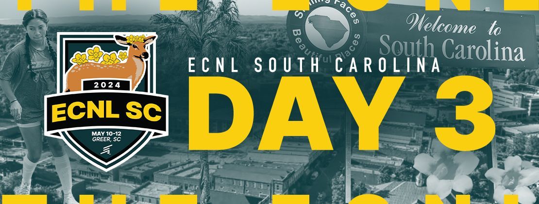ECNL South Carolina Day 3️⃣ 📍 Greer, S.C. 📆 ecnl.info/4bpD715 📱 apple.co/3c26eeI #️⃣ECNLSC