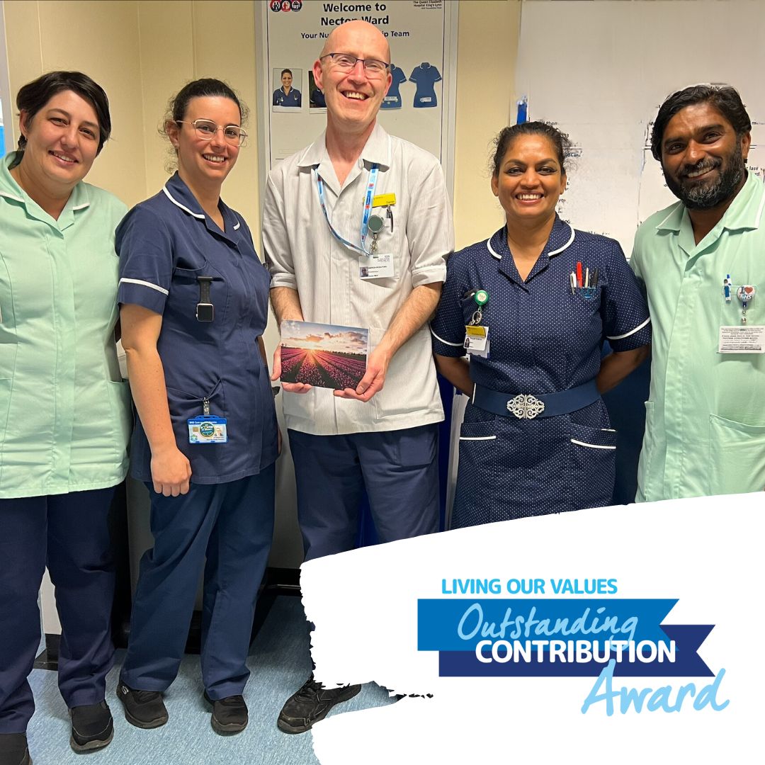 Congratulations to Darren who recently received a Living Our Values nomination “Darren is very dedicated, hardworking, and highly organised. Ward staff really appreciate Darren’s work ethic, he is a real asset to his team.”