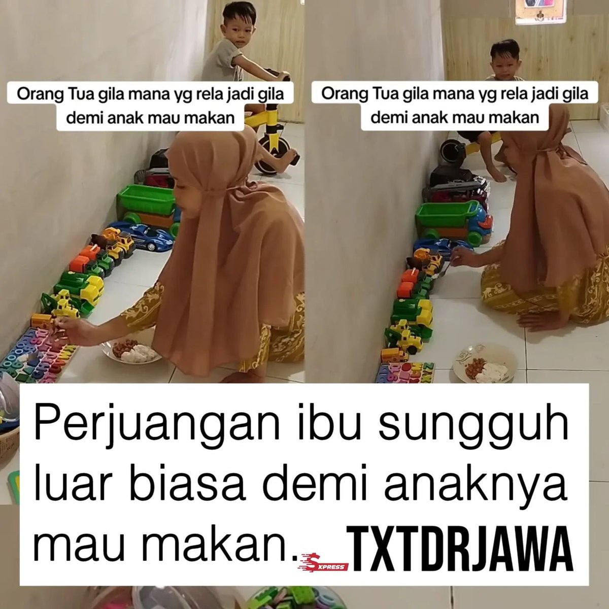 Orang tua Gila Mana Yang Rela Jadi Gila Demi Anaknya 

—a thread