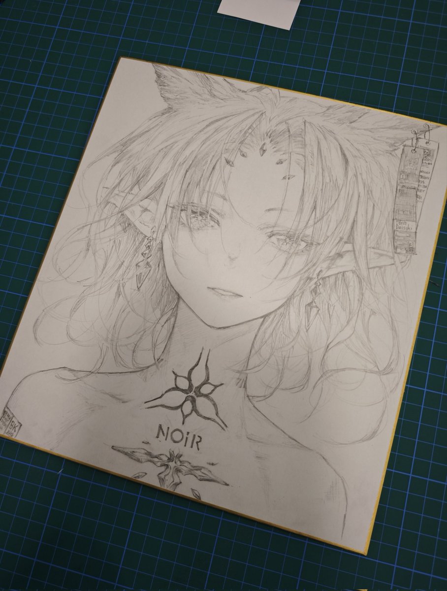 shiru's tweet photo. 色紙3枚目です。こちらも個展の現地オークションリストに入ります。
#REDBOX #GIRLSFROMHELL https://t.co/y0pKu3TW6B
