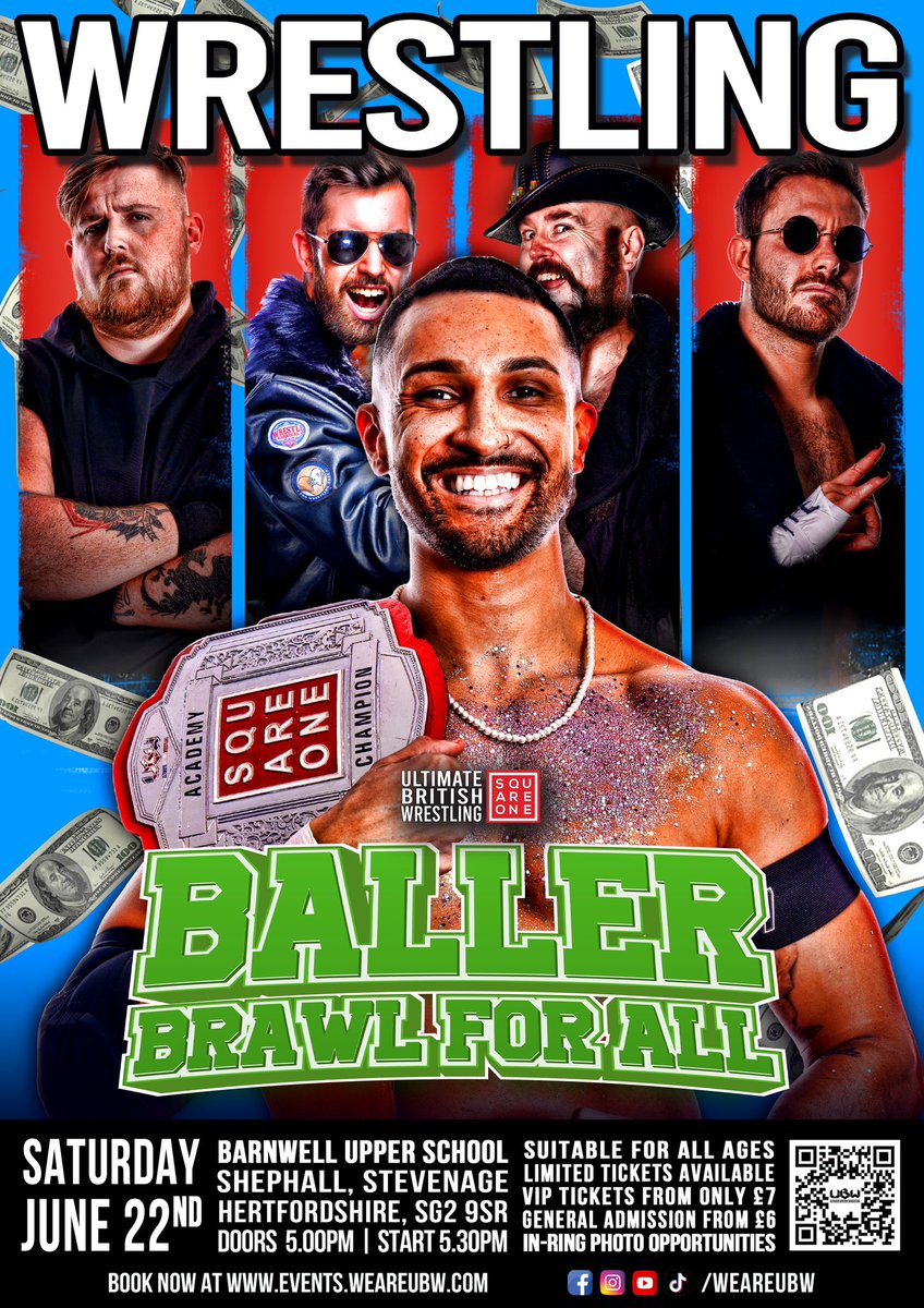 Harrison Leon (@harrisonleonuk) on Twitter photo Poster Boy 💸
Making it rain at the Baller Brawl For All on June 22nd <a href="/weareubw/">Ultimate British Wrestling</a> Poster Boy 💸
Making it rain at the Baller Brawl For All on June 22nd <a href="/weareubw/">Ultimate British Wrestling</a>