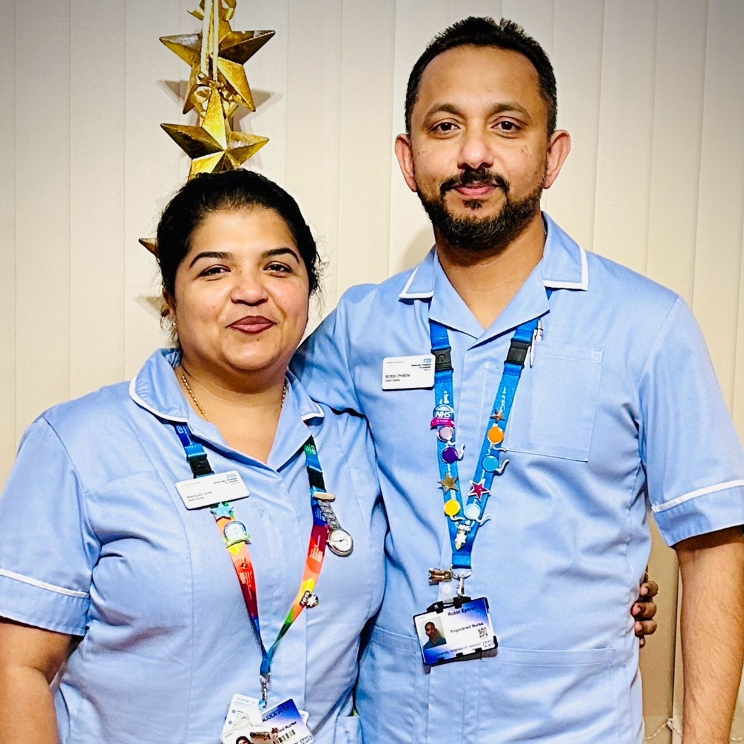This #InternationalNursesDay we're celebrating husband and wife Robin and Manjula, who became nurses at UHL last year. Having been nurses in India, Robin started working at the Trust in 2006 as a Healthcare Assistant (HCA), and Manjula joined in 2008 as a HCA and Ward Clerk.