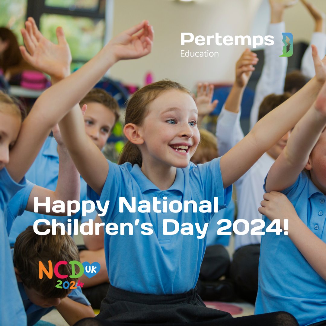 Join us in celebrating National Children's Day 2024! Here at Pertemps Education, we take great pride in connecting teachers with the roles most suitable to them. Get in contact today and see how we can help you! bit.ly/3VPsFvm #TeachingJobs #Education #edutwitter