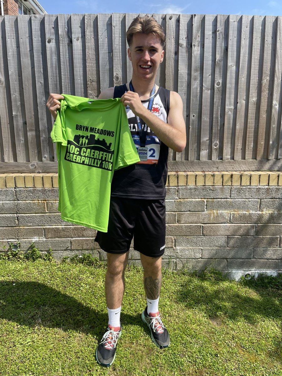 Well done @linealex3 👏 Not a bad result in this morning’s @caerphilly10k running in the blistering heat 🥵 You did us all proud representing Islwyn Running Club and @BrynMeadows 👏👏
