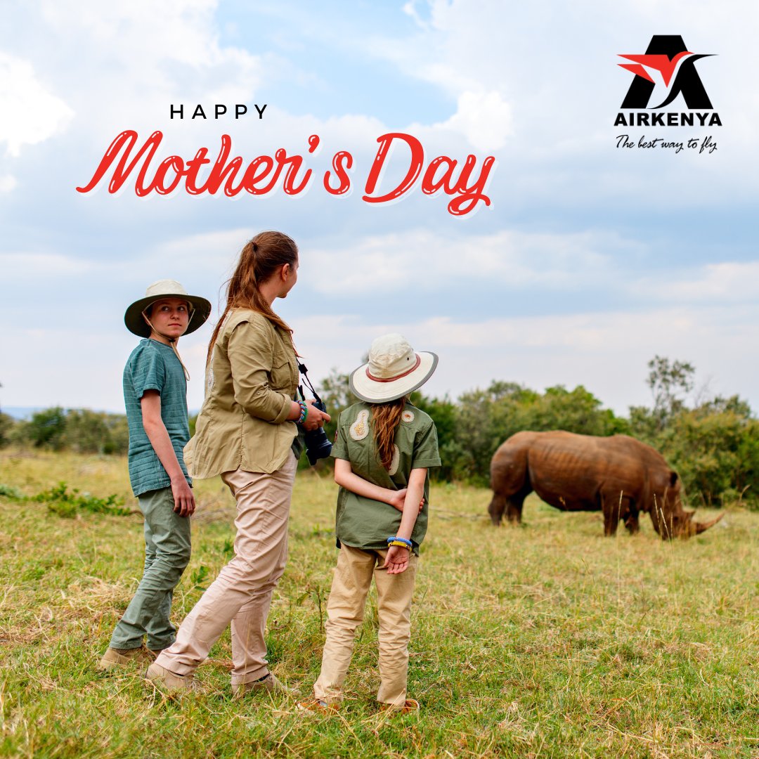 Just like a mother's love, the adventure never ends. Happy Mother's Day to those who've shown us the world, one safari at a time. #airkenya #mothersday #motherslove #safariflying #safariexperts