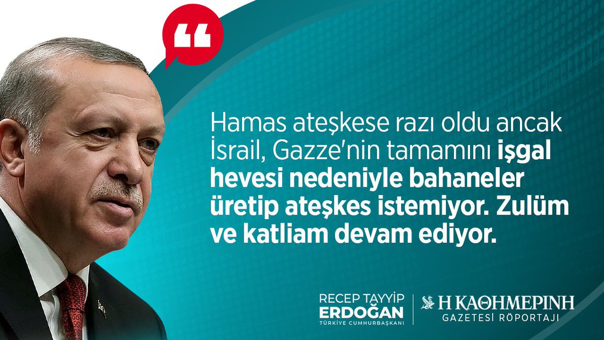 Cumhurbaşkanımız, Genel Başkanımız Sn.Recep Tayyip Erdoğan:
Netanyahu ortaya koyduğu soykırım yöntemleri ile Hitler’i de kıskandıracak seviyeye gelmiştir.