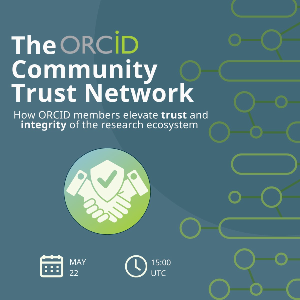 Mark your calendars for our webinar about the ORCID Community Trust Network + Trust Markers on 22 May. Explore the crucial role ORCID members play in upholding trust and integrity in research. Reserve your seat now! ➡️ bit.ly/44gCJzw #ResearchIntegrity #TrustMarkers