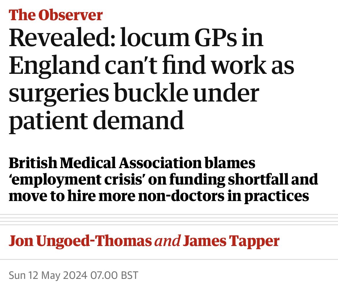 Having failed on its promise to deliver 6000 more GPs by 2024, the government is quietly replacing GPs with non-medics. Over half of all surgery appointments are now with non-GP staff such as PAs. It’s an astonishing, wholesale change to NHS care - without patient consent.