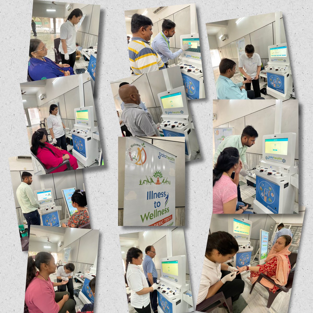 Empowering wellness together! 
People enjoying the benefits of our free health camp, a testament to accessible healthcare. Organized by @itwsays and @YoloHealth_In 
.
#IllnessToWellness #YoloHealth #HealthCamp #HealthCare #HealthForAll