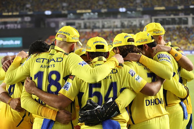 Royal battle in our last Home game💛 #CSKvRR #WhistlePodu #CSK 📸 IPL/BCCI