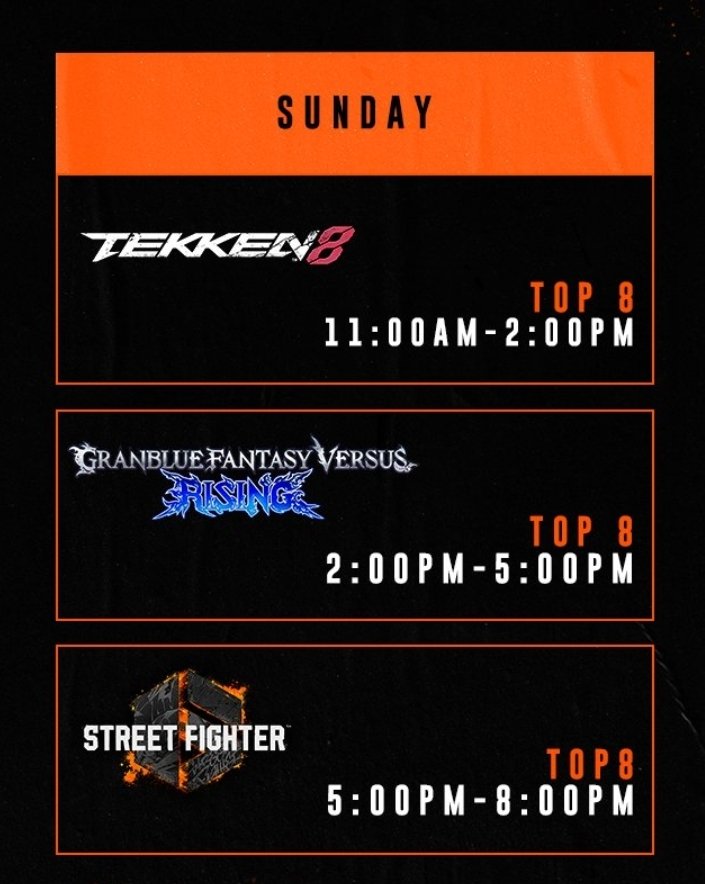 Good morning everyone! Here is today's schedule for reversalgg On my channel, it'll be GBVSR pools from 10am to 1pm, and then uni2 top 8 Time to enjoy finals day!!