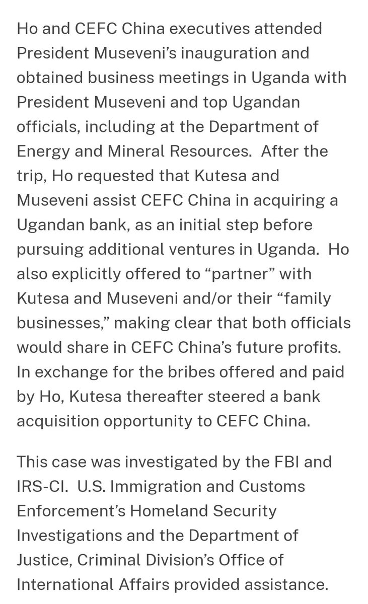 So @AnitahAmong Don't let @KagutaMuseveni who is a bigger thief than you destroy you without a fight! I've already shared evidence about his mafia ways. Fight sister! @usmissionuganda
@EUinUG @SpireJim @RishiSunak
@SpokespersonCHN

He's monopolizing Theft

justice.gov/opa/pr/former-…