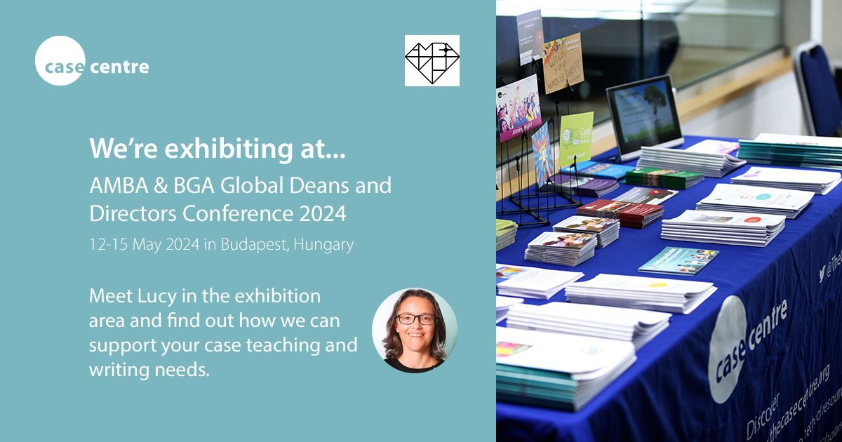 .@cases_lucy is exhibiting at the @Assoc_of_MBAs & BGA Global Deans and Directors Conference 2024 in Budapest, Hungary until Wednesday. 🇭🇺 Pop by our stand and find out more about case distribution, scholarships, workshops, webinars, and much more! #casesupport