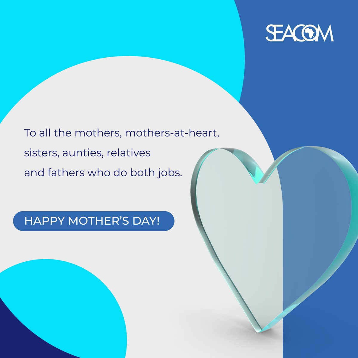 Happy Mother's Day 🌷
 
Cheers to the woman who makes every day brighter, every challenge conquerable, and every moment memorable. Happy Mother's Day to all the incredible moms out there! Your love and strength light up the world. 
 
#SEACOM #MothersDay #CelebratingMom