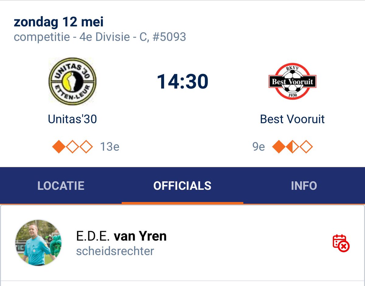 Matchday! Op deze zonnige 🌞 dag gaat de reis naar Etten-Leur waar <a href="/Unitas30/">Unitas30</a> het gaat opnemen tegen <a href="/BestVooruit/">Best Vooruit</a> Op naar een mooie sportieve wedstrijd! <a href="/topamateurvoetb/">Topamateurvoetbal.com</a>