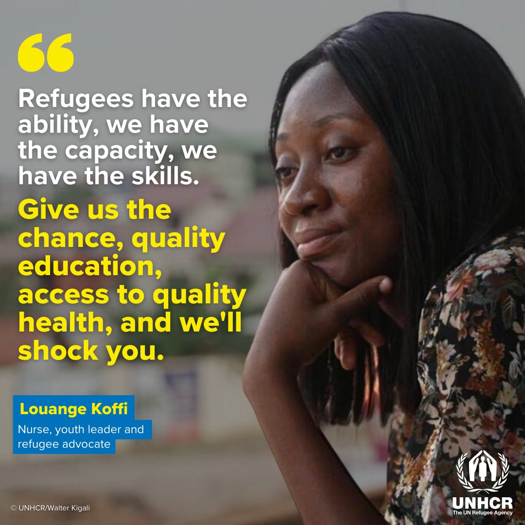 On #NursesDay, we celebrate all the amazing nurses like Louange who serve their communities! Louange grew up in a refugee camp in Ghana and remembers how people in her community struggled to access basic healthcare. Today, she's a nurse, advocating to achieve #HealthForAll.