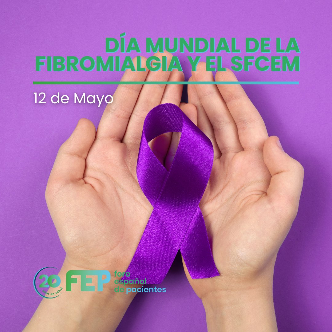 fep_pacientes's tweet photo. 🌍#ConoceTuAsociación

El 12 de mayo conmemoramos el Día Internacional de la Fibromialgia y el SFCem y SQM. Estas enfermedades, de etiología desconocida y sin tratamiento, afectan entre el 3% y el 6% de la población mundial, requieren una mayor concienciación. https://t.co/SPjf2VBqLa