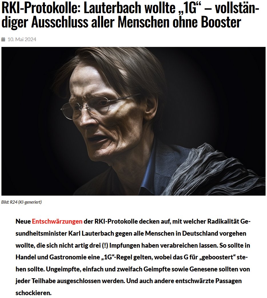 Die menschenverachtende Haltung von #Lauterbach läßt sich im immer schlechter werdenden Gesundheitssystem, sowie dem konsequenten Ärzte- und Krankenhausabbau erkennen. Besonders perfide seine geplanten Maßnahmen für Ungeimpfte. #RKIProtokolle #coronavaccine #Covid