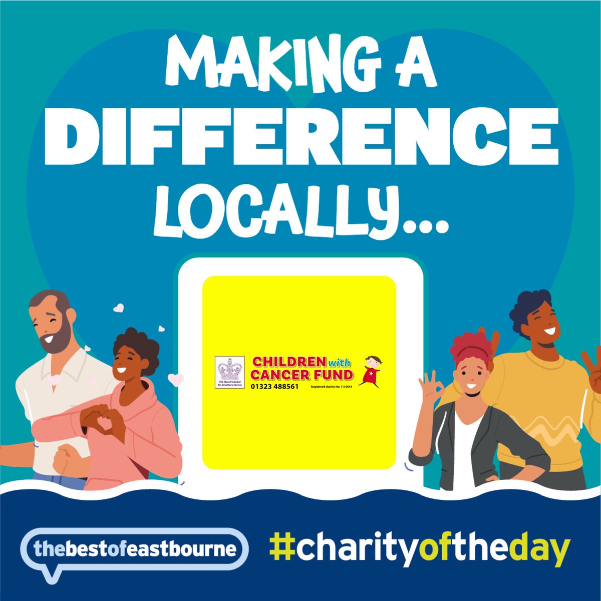 🤝 Making a difference locally 💙 Please show your support for Children with Cancer Fund, you can find out more about this local charity in our Community Guide bit.ly/2GoD4rh #BestOfEastbourne #CharityOfTheDay #EastbourneCharity #EBcharity #EastbourneVolunteer