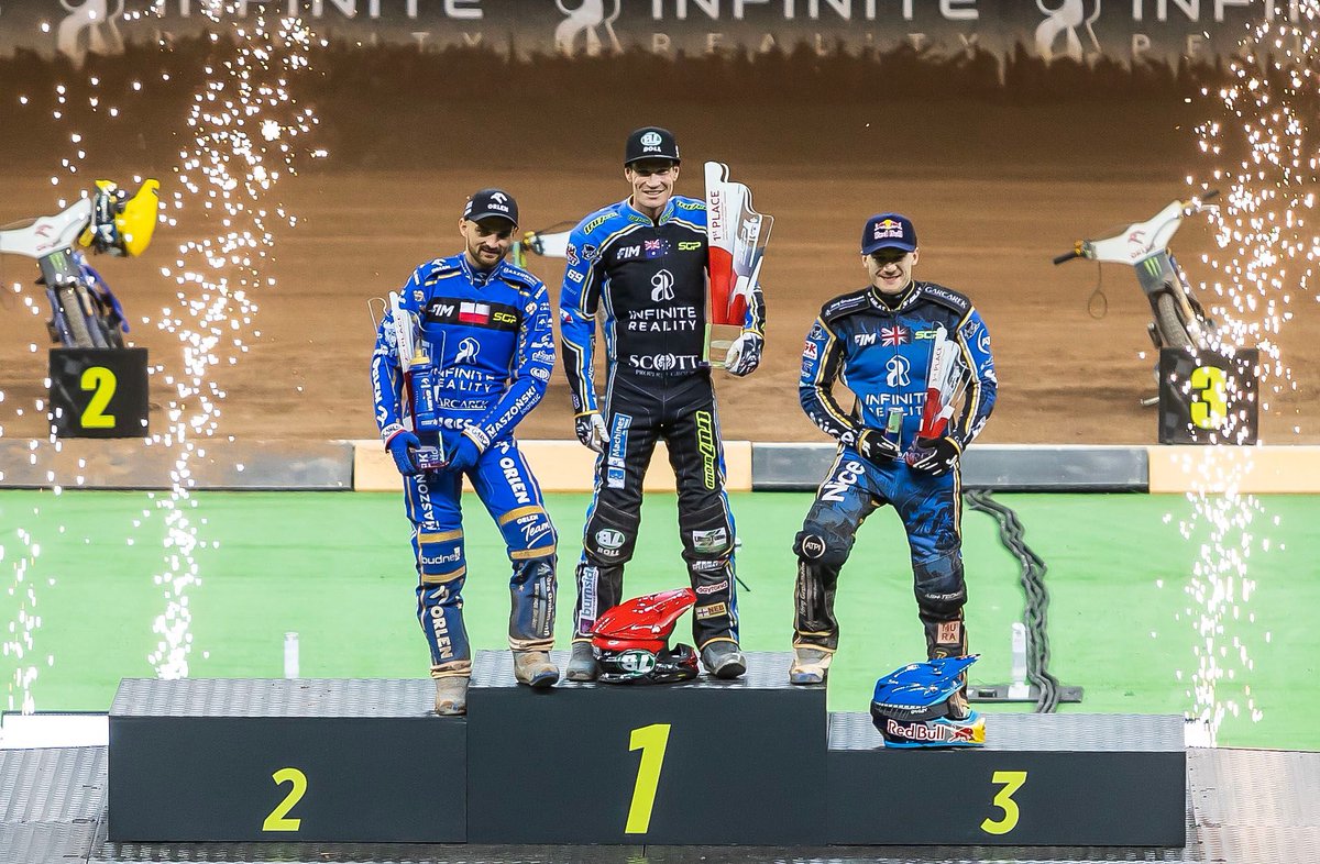 🇦🇺🥳 ICYMI: It was celebration time for Jason Doyle on Saturday who won six out of seven races on his way to a first #SGP triumph since Melbourne 2017! 🔝 📸 @taylanningpix @SpeedwayGP | #WarsawSGP 🇵🇱