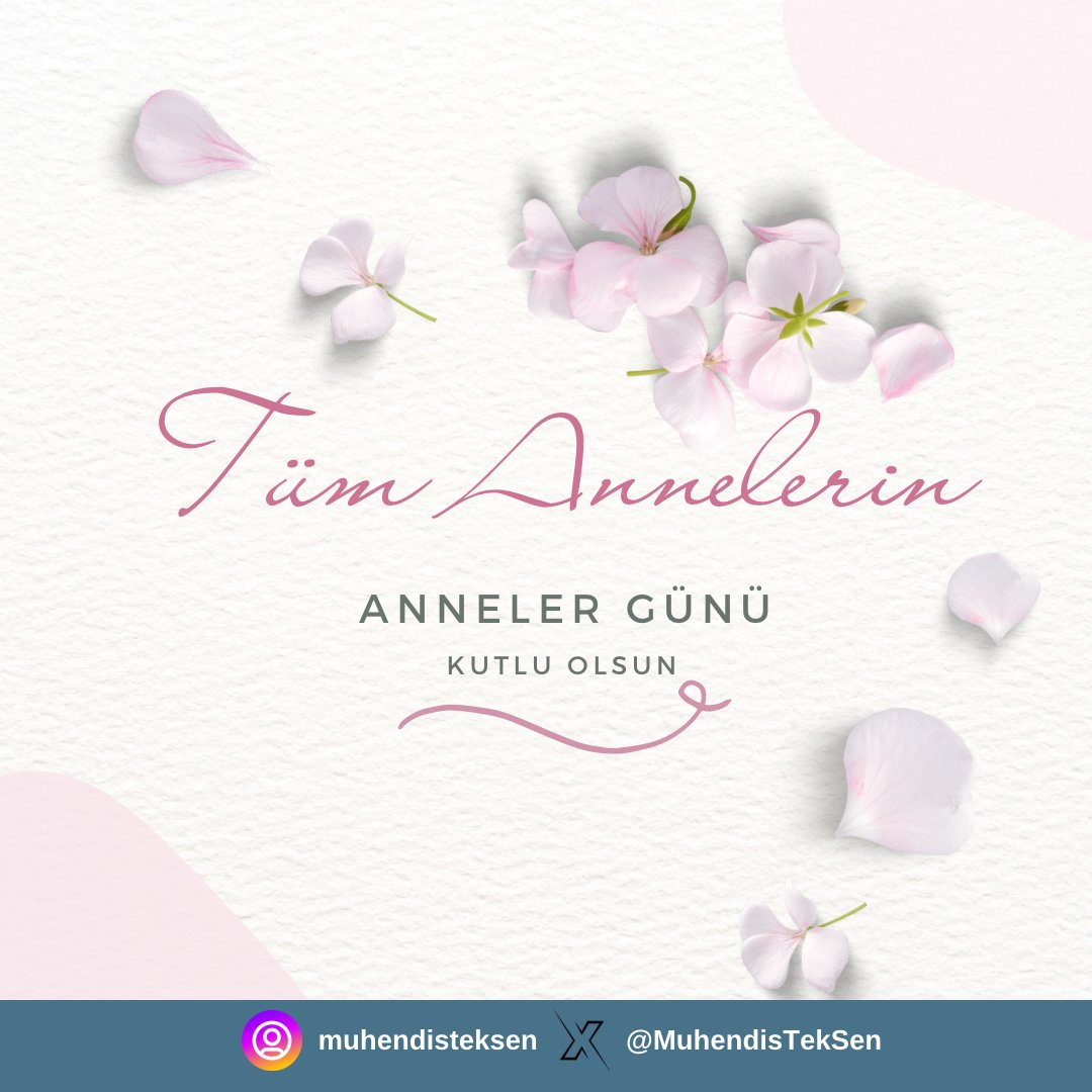 Anneler Günü kutlu olsun 🌸 #annelergunu #MuhendisTekSen @MuhendisTekSen