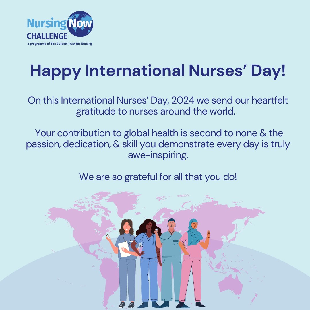 Happy #InternationalNursesDay to you all!💙 #IND2024 #OurNursesOurFuture