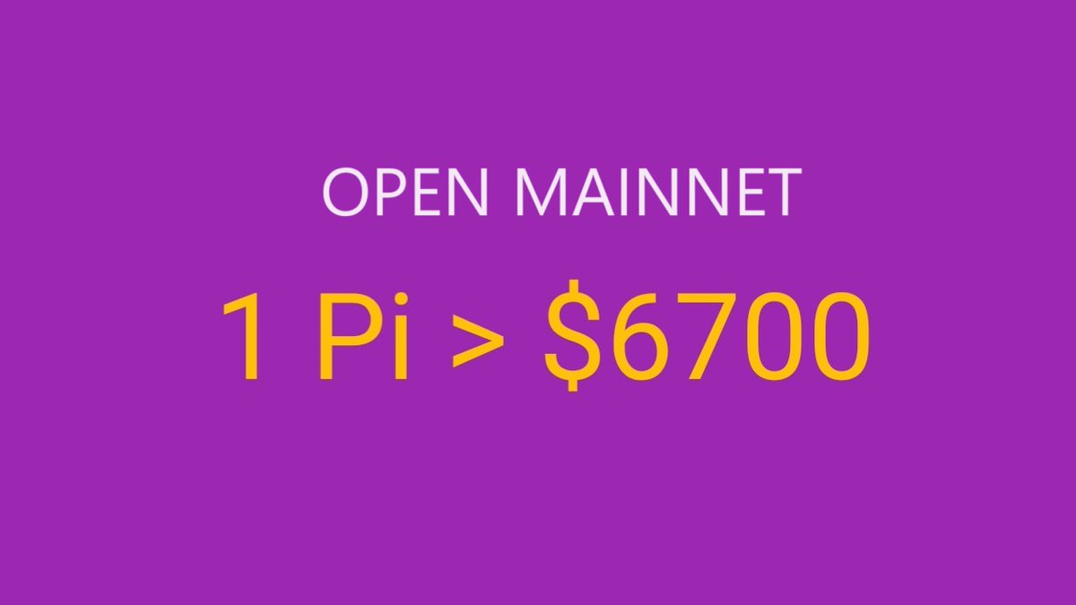 ⚡️  1  $Pi  =  $6,700  on  OPEN MAINNET

🔥  DO YOU AGREE?  ⤵️  ❤️  ♻️  ✍️

@PiCoreTeam @limewire #PiNetwork #PiCoin #Pioneers