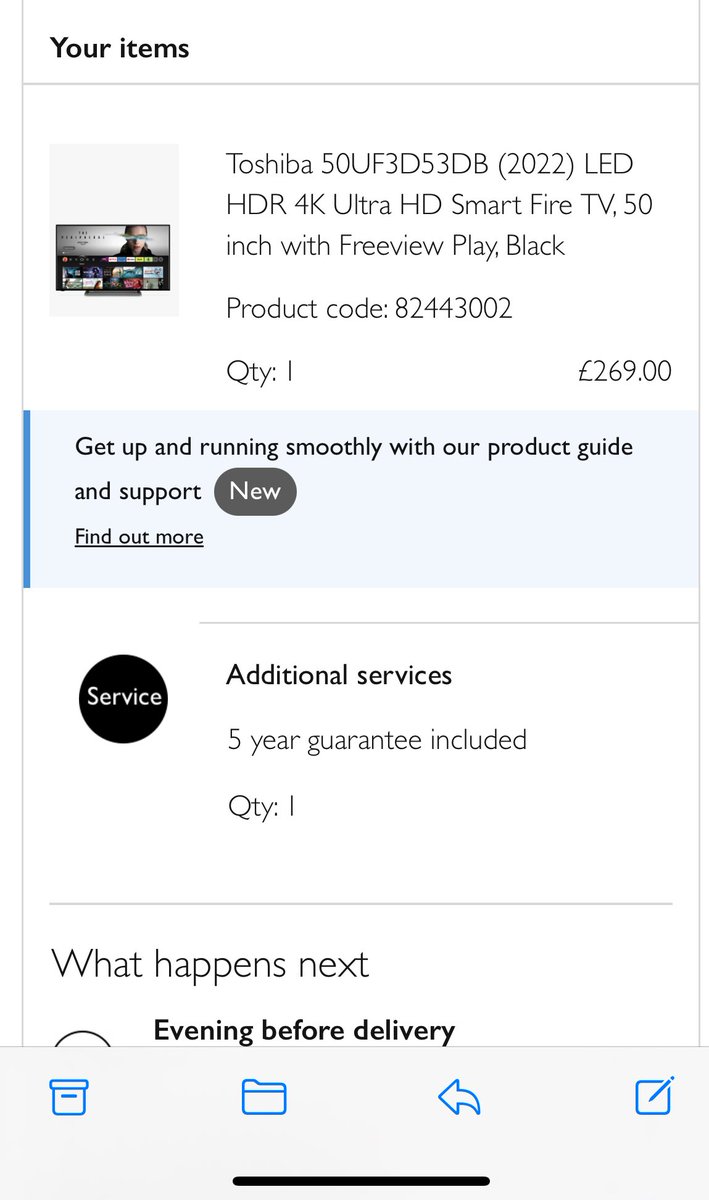 The Mister is back today so I'm popping up to Alnmouth to collect him

His sisters tv broke & they've been watching a 19' portable (she's nearly 80 & on a state pension) so he's bought them a 50' telly to be delivered on Thursday & they're paying us back over a year at £20/month