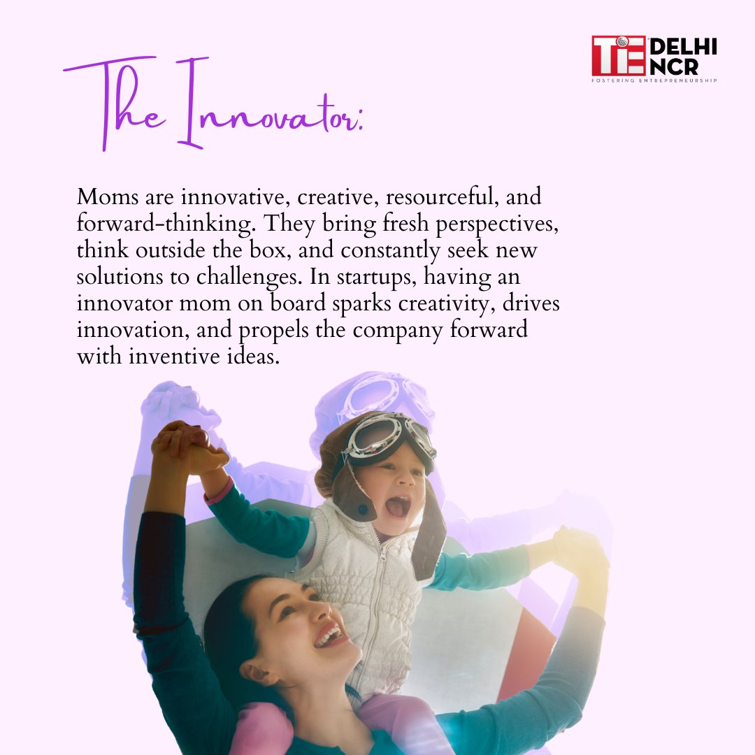 Happy Mother's Day! Moms have a wealth of wisdom to share, and their attributes are invaluable in helping startups thrive. Here's to celebrating the incredible influence of moms everywhere! #HappyMothersDay #StartupSuccess #TiEDelhiNCR #EntrepreneurLife #Startupindia