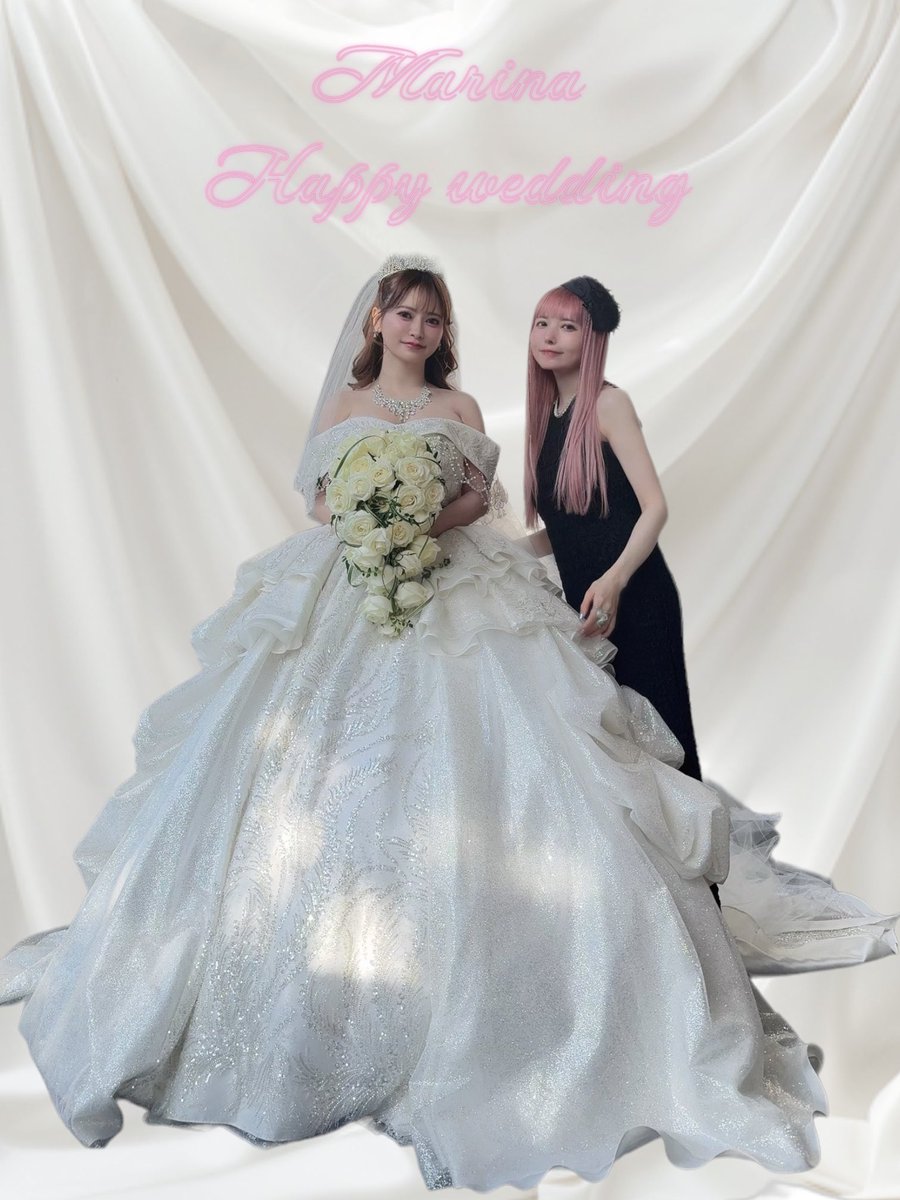 まりなちゃん結婚おめでとう⛪️👼🏻🤍
実は今回プライベートでウエディングドレスのデザインから担当させてもらいました！
甘くて強い、世界一可愛い花嫁の爆誕です！！🤍🤍👼🏻
末長くお幸せに、、🫶🏻🪽🪽
