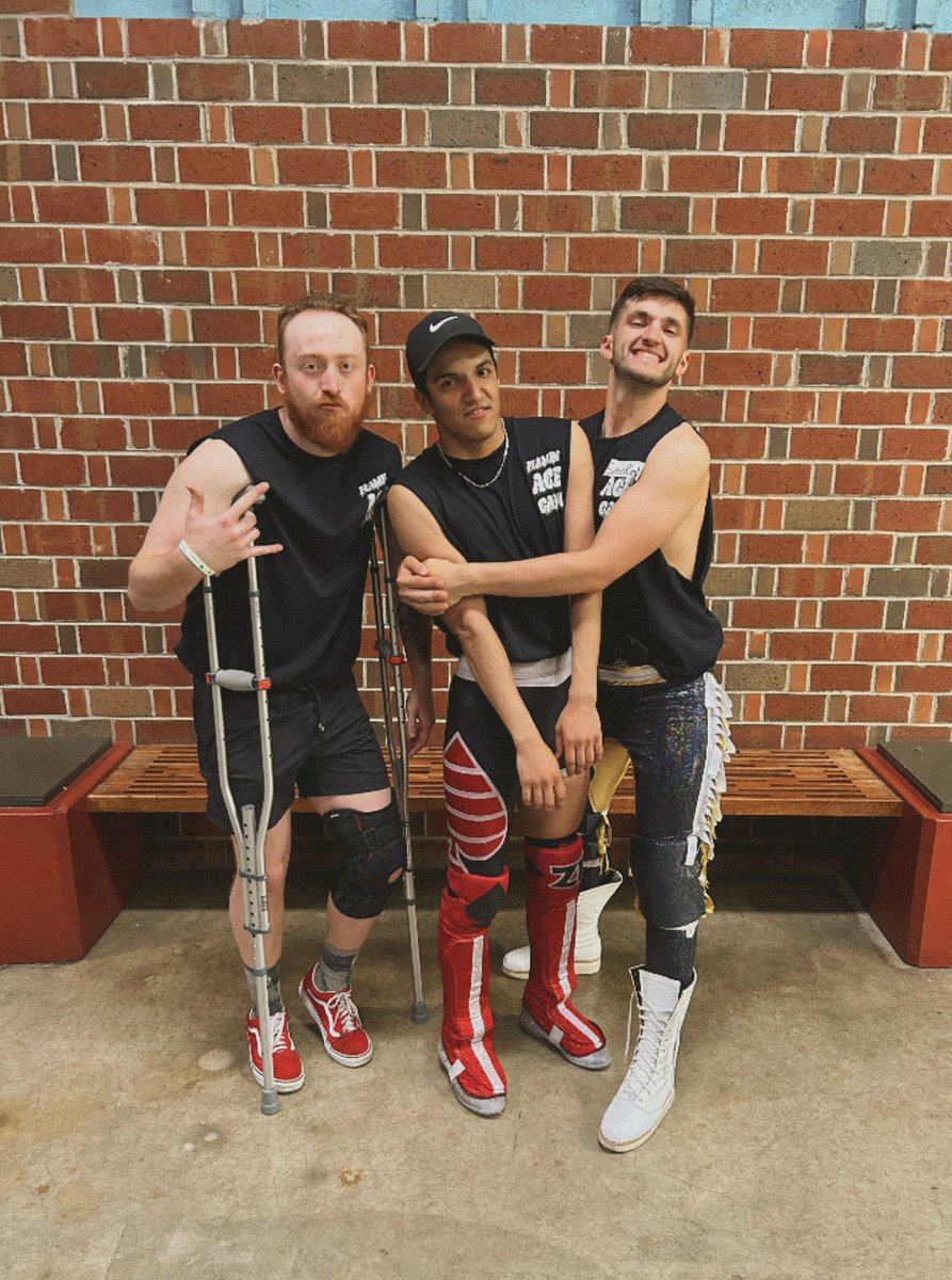 Thanful for tonight and everyone support. <a href="/CtenintyP/">Caleb Teninty</a> doesn’t know what personal space is…

Flamin Aces, Smokin Aces… It doesn’t matter. We’re walking away with the W and still hungry for gold and we’re gonna continue to dominate… hopefully🤞

<a href="/doaprowrestling/">DOA Pro Wrestling</a>