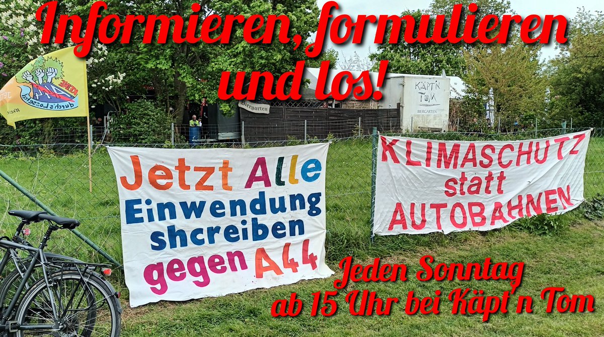 Heute wieder unter der Fuldabrücke:
Einwendungen schreiben!
Ab 15 h bei Käpt'n Tom:
#keineA44
#keineNeueBrücke
#SöhrewaldBleibt
#keinenMeterMehr
Kommt rum!