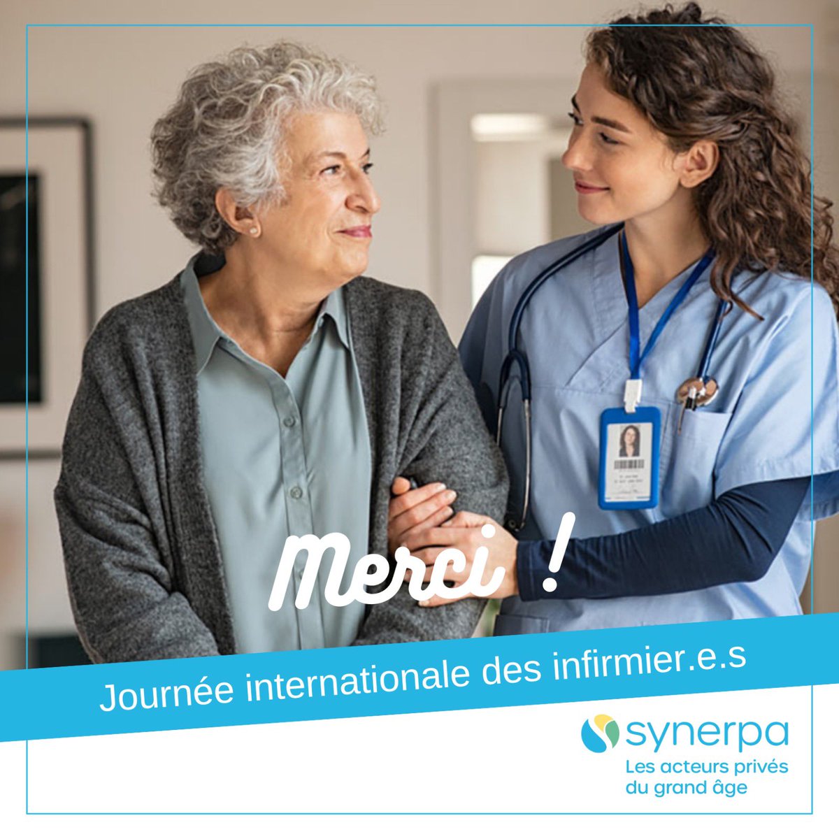 [Journée internationale des infirmier.e.s] 👩‍⚕ 👨‍⚕ Journée hommage à ces héros du quotidien qui bien souvent, au-delà de soigner, apportent du réconfort et du soutien aux personnes dont ils s’occupent. Le Synerpa tient à remercier les infirmières et infirmiers, et en…