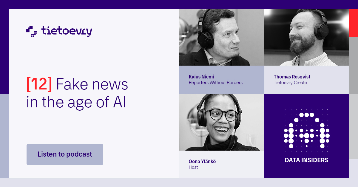 Our latest #DataInsiders #podcast episode is live! 🎙️ Delve into the vital discussion on data reliability and combatting disinformation. Learn from experts about strategies for ensuring truthfulness and sharpening critical assessment skills: spoti.fi/44qFU7L
