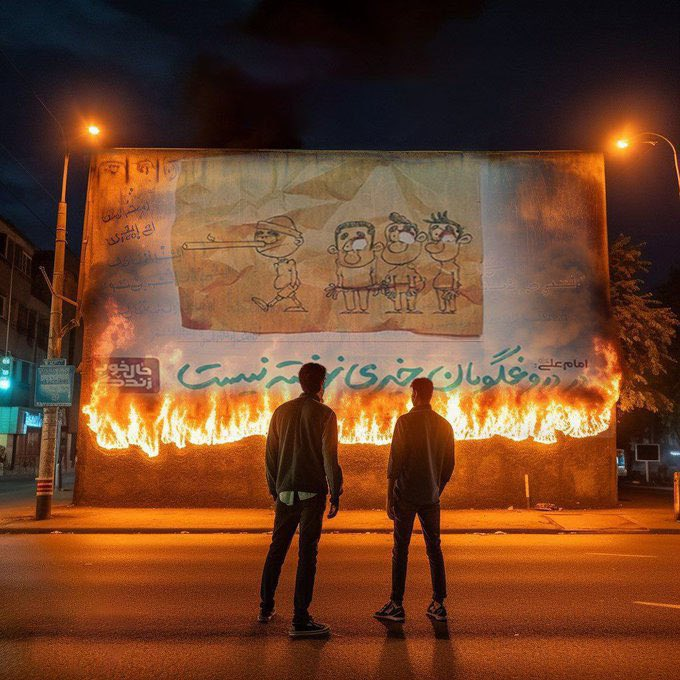 انسانها دو دسته اند: آنانی که از صبح تا شب زِر مفت میزنند، و قهرمانانی که قبل از هر چیز عمل میکنند! #زن_زندگی_آزادی #IRGCterrorists