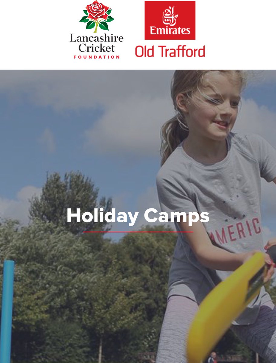 The LCF has developed a range of holiday camps aimed at enhancing all participants skills, experiences and enjoyment of the sport. All courses are open to boys and girls, although they do run some ‘Girls Only’ camps. Please see the link below. foundation.lancashirecricket.co.uk/childrens-coac…