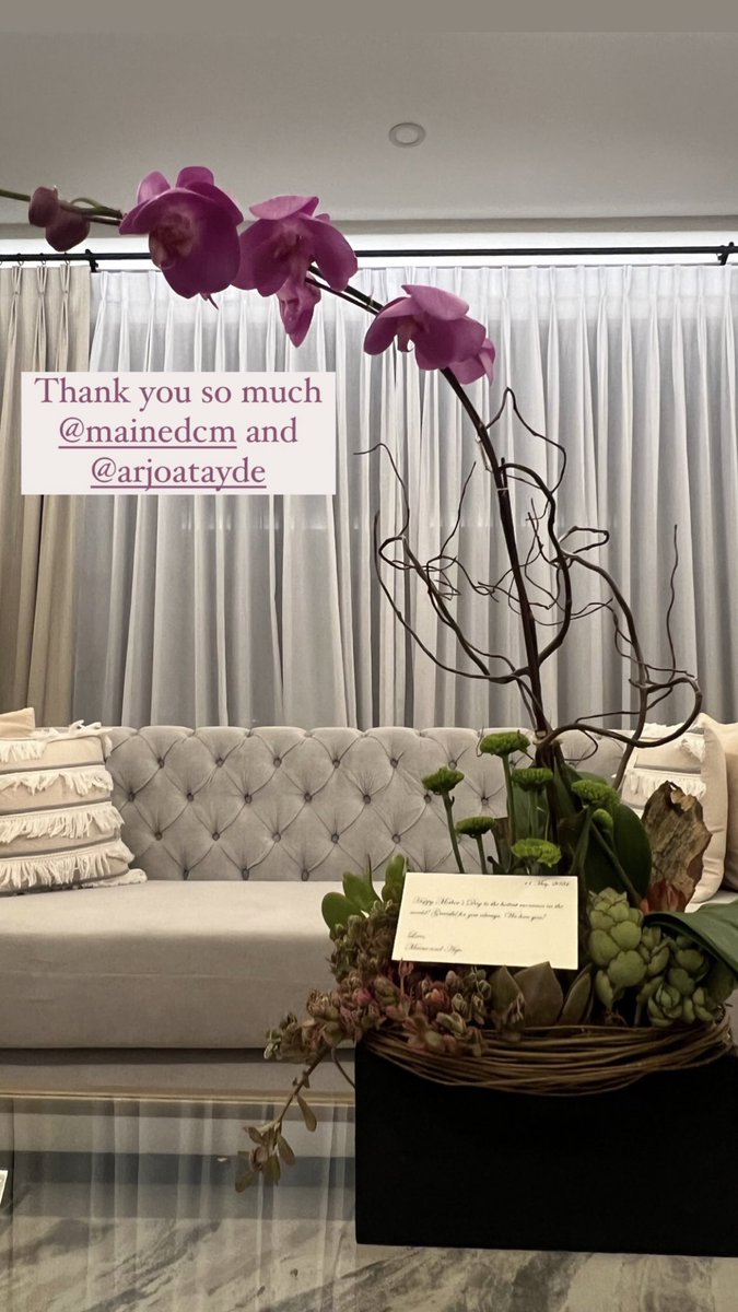 Ciara Sotto: “Thank you so much #MaineMendoza and <a href="/AtaydeArjo/">Arjo Atayde</a>” 💐