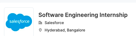 Guys!!
@salesforce is hiring for software engineering interns
Stipend - 45K/month
Location - BLR/HYD

(1/2)