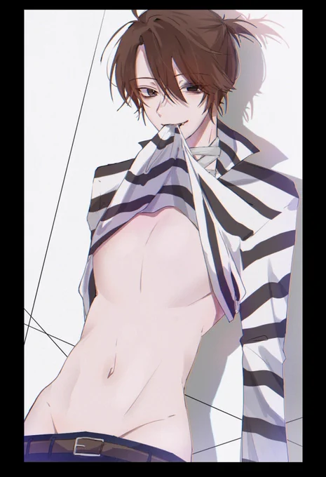 お腹を見せびらかしてるルカくん #第五人格イラスト  #囚人 