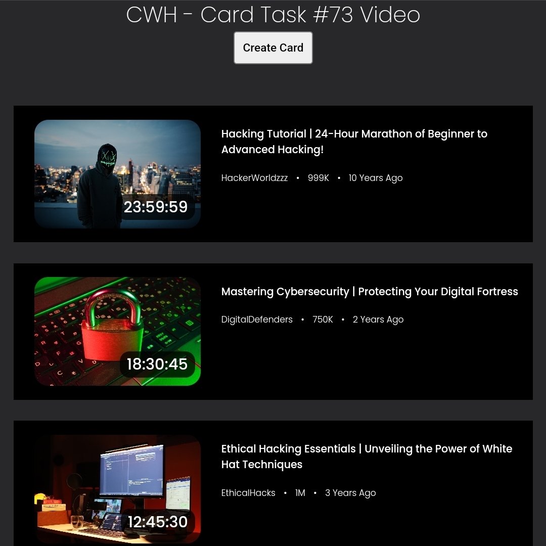 divyansh_dj3's tweet image. 🌟 Exciting news! Introducing a dynamic YouTube card generator: HTML, CSS, &amp;amp; JavaScript powered. Effortlessly create stunning cards with thumbnail images, channel names, titles, &amp;amp; more! 

Link : yt-cards.netlify.app

#YouTube #CardGenerator #WebDevelopment #GitHub #innovation
