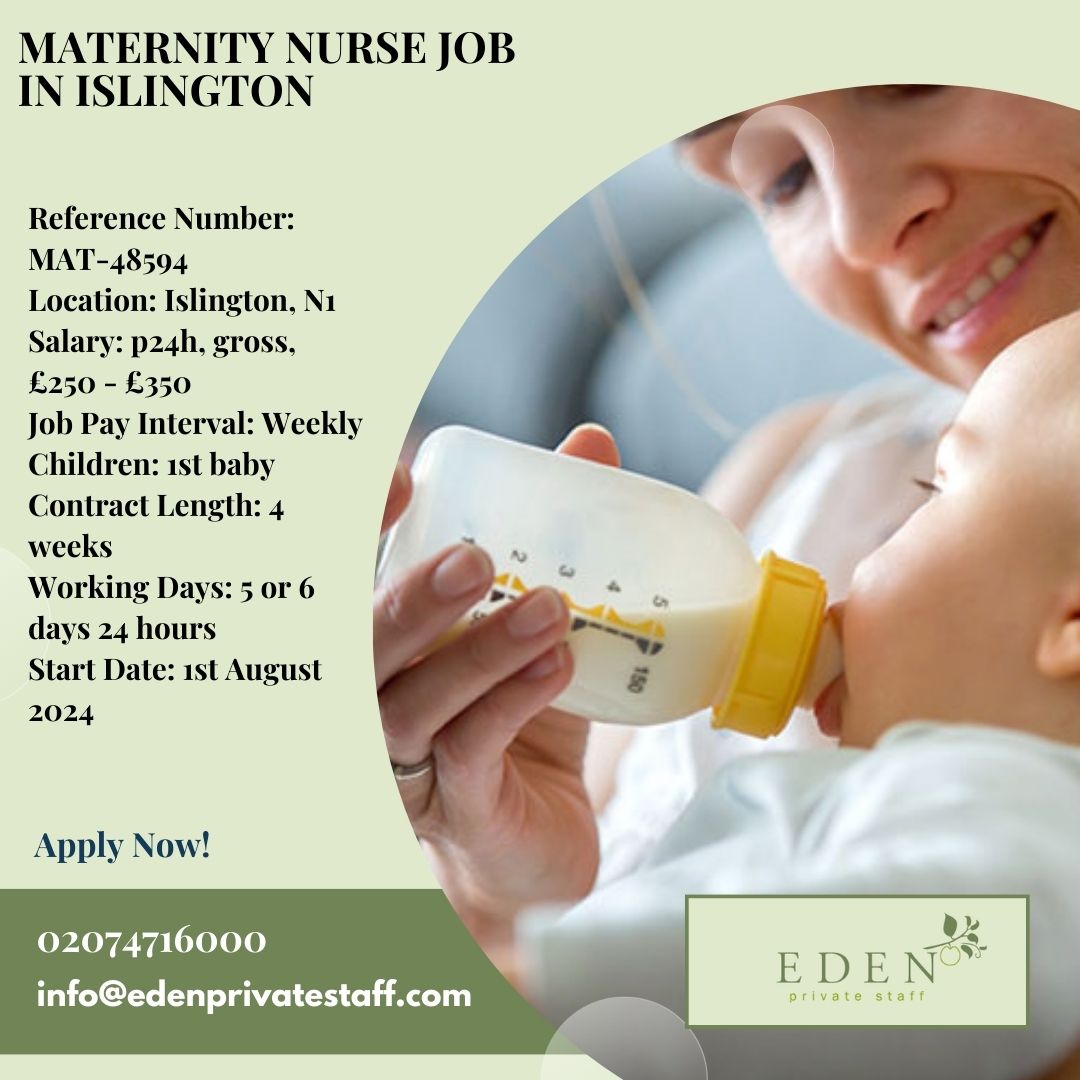 Excited 1st time parents are looking for a confident, calm, and loving maternity nurse to help settle them in at home, show them the ropes and build up their confidence!
bit.ly/4cRBV89
#MaternityAgency #maternityleave #maternity #maternitynurse #maternityjobs #midwifejob