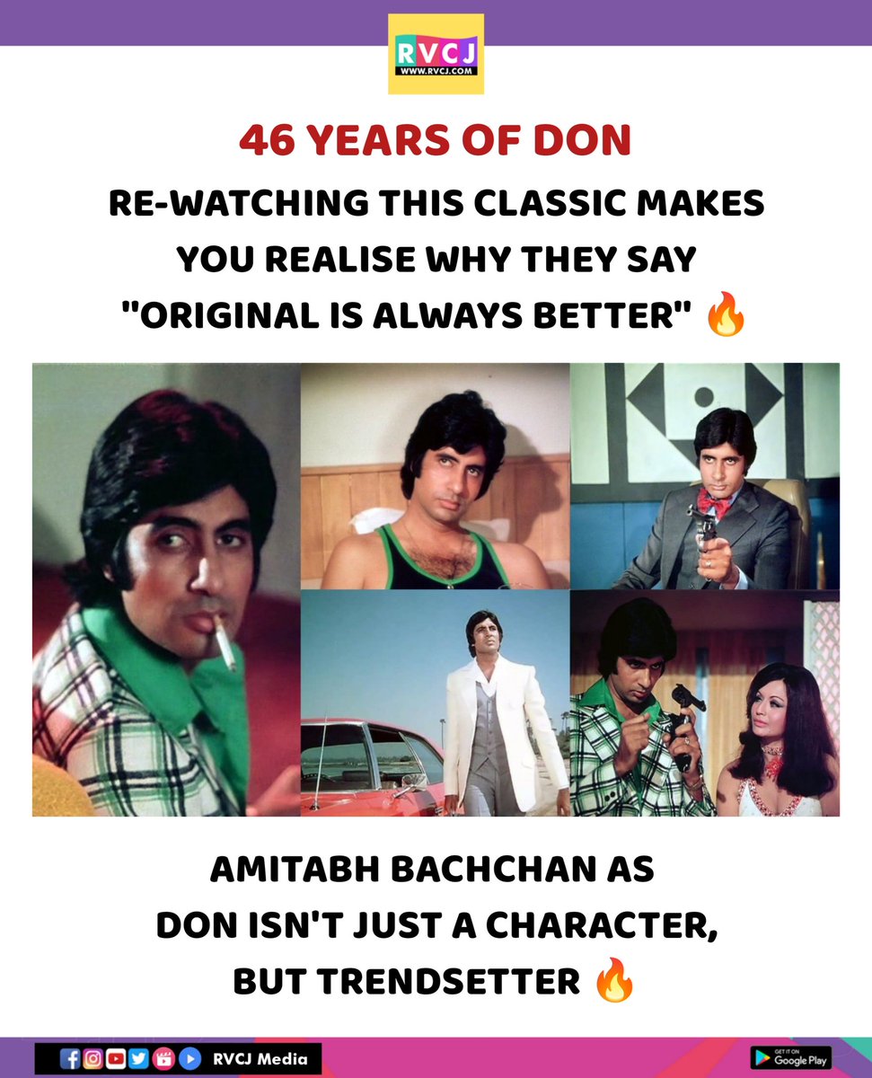 46 years of Don #don #amitabhbachchan @SrBachchan