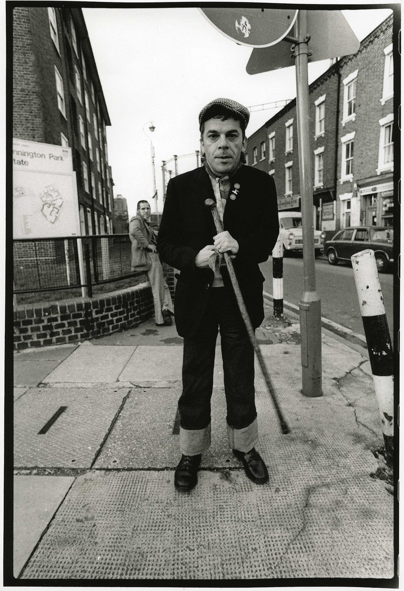 Remembering Ian Dury. Born this day in 1942 in Harrow, Middlesex. English singer songwriter and actor who rose to fame during the late 70’s during the punk and new wave era. He contracted polio at the age of seven but went on to make a success of his life.  #IanDury 🎂🥀
