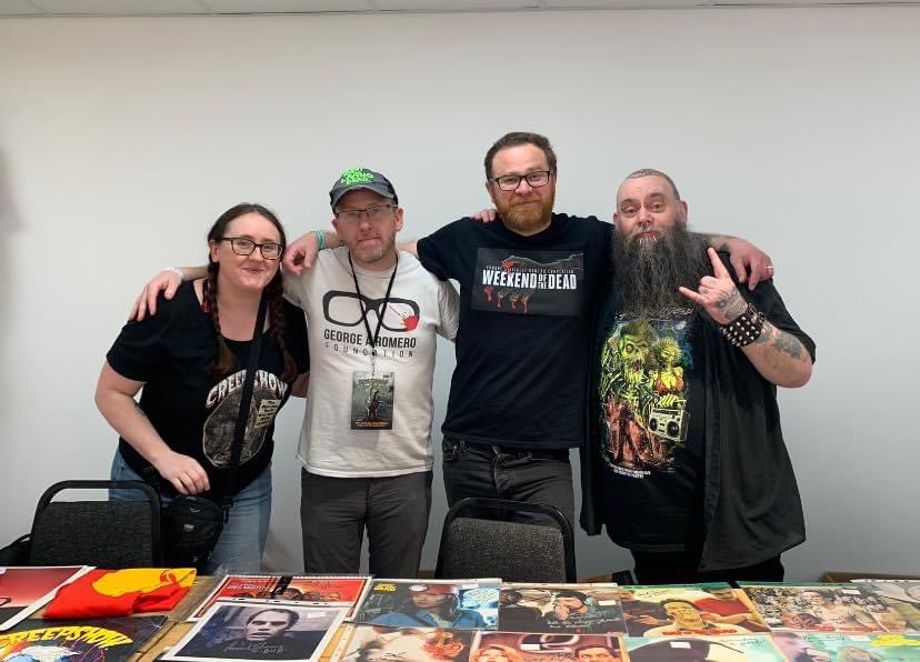 Lots of fun had yesterday at <a href="/Horrorconuk/">HorrorConUK</a> catching up with zombie nuts, deadheads &amp; some of the crew from <a href="/weekenddead/">Weekend of the Dead</a>. We’re again today so pop by to talk all things old school #zombie, #horror &amp; #Romero #Horrorfam