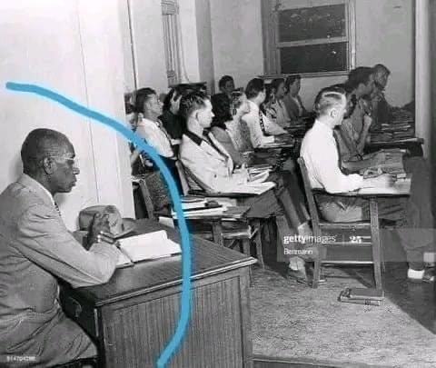 George McLaurin was the first Black man admitted to Oklahoma University in 1948, he was forced to sit in a corner away from his fellow white men. ⁣ But his name remains on the honor list as one of the top three students in college. ⁣ These are his words: ⁣ ''Some colleagues