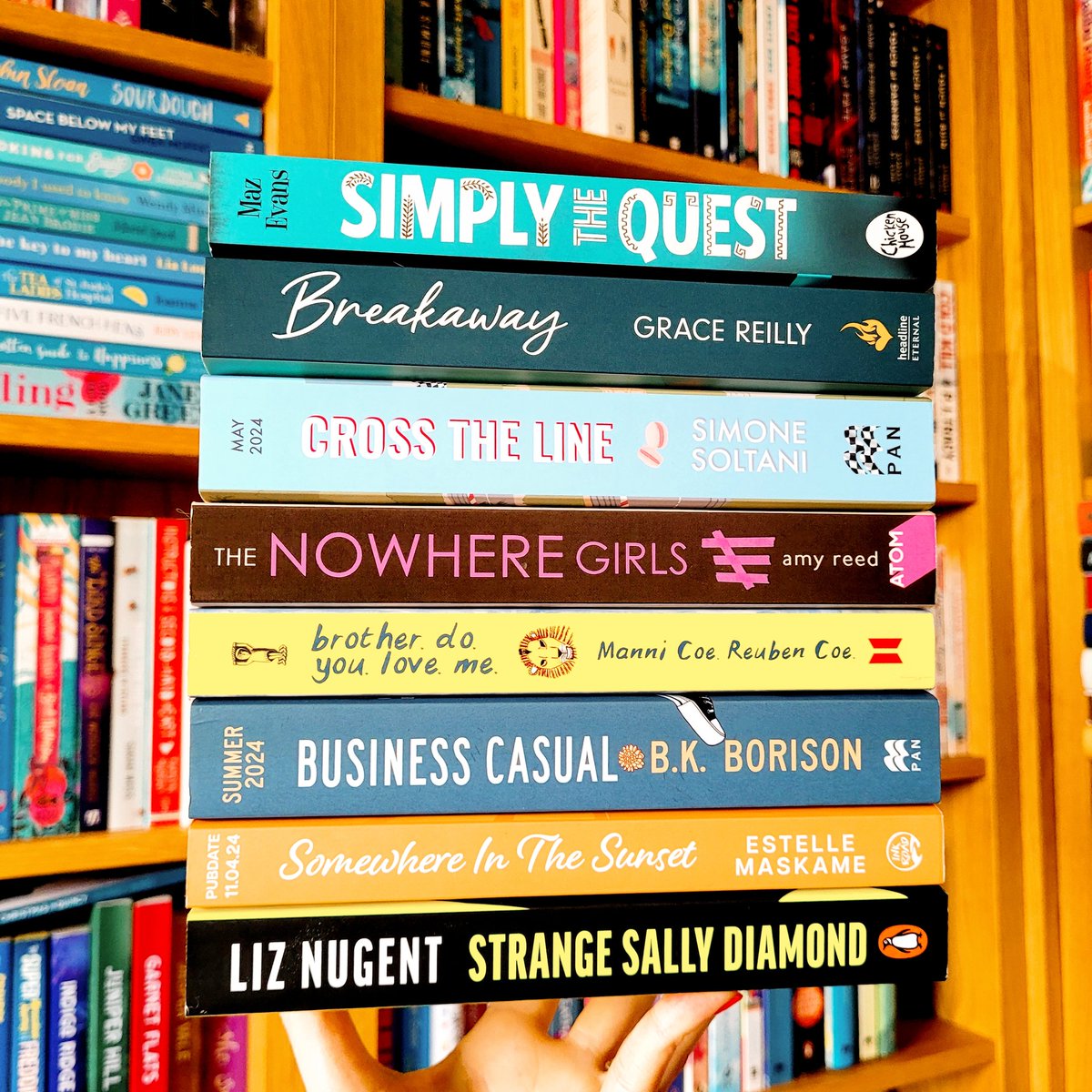 Mid Month check in... Books I've read so far this month - a great mix even if I do say so myself Gifted by @panmacmillan @inkroadbooks @VikingBooksUK And bought by me @eternal_books @canongatebooks @AtomBooks #booktwt #BookTwitter