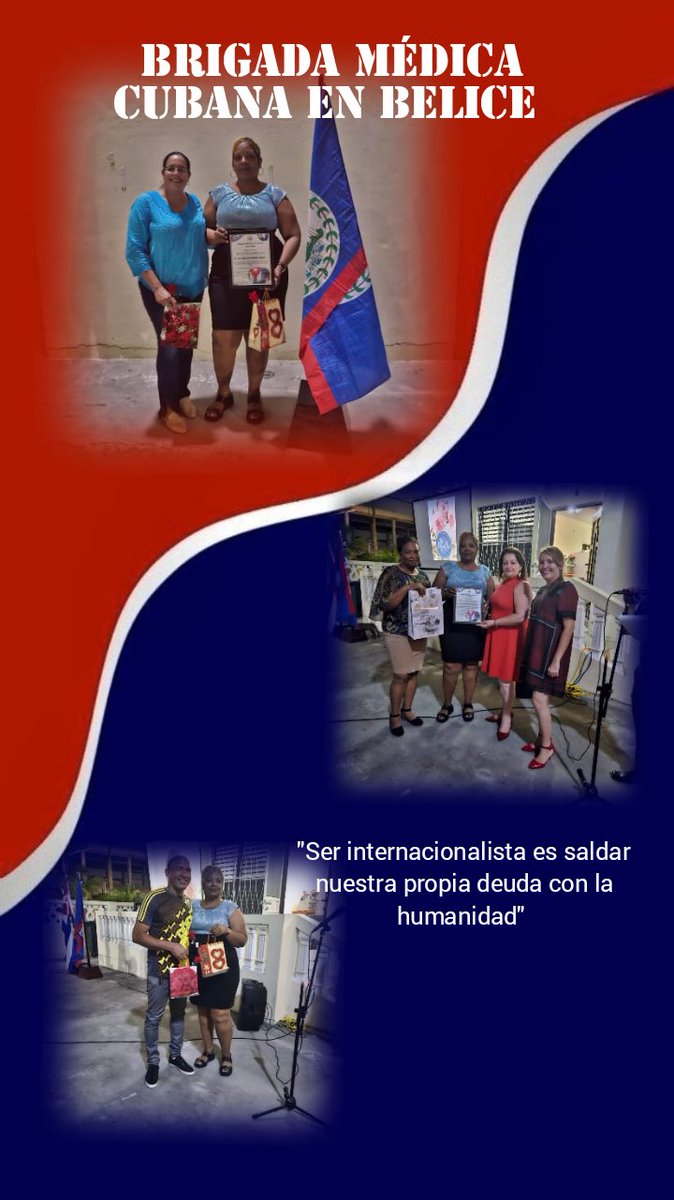 'Lo más importante habrá de ser su consagración total al más noble y humano de los oficios: salvar vidas y preservar la salud.' #BMCEnBelice #CubaPorLaSalud Muchas felicidades a los colaboradores de nuestra Brigada que culminan con éxito su misión en Belice. #CubaPorLaVida