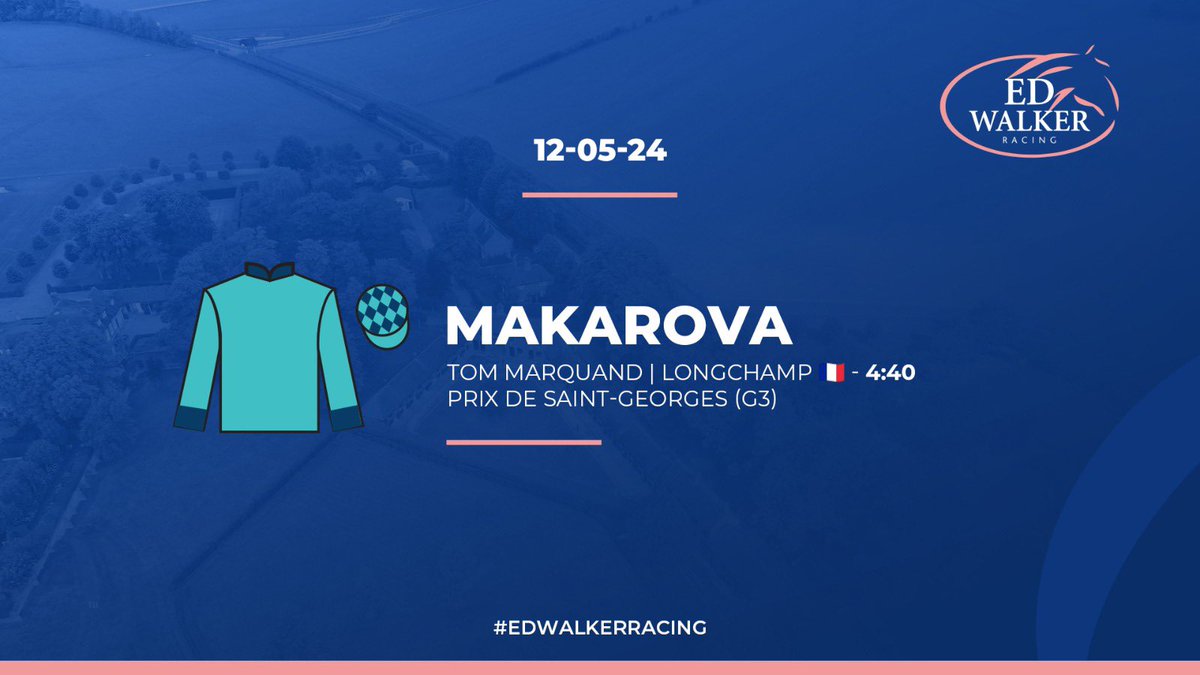 Makarova heads to Longchamp today for the 5f Prix De Saint-Georges under Tom Marquand 🤞🏇 #EdWalkerRacing