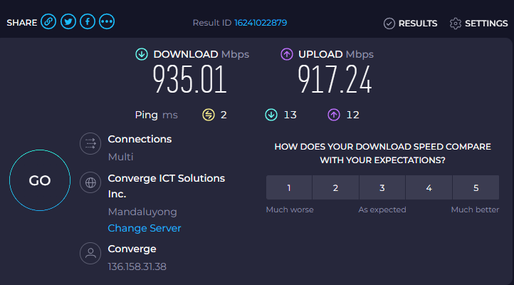 MengMorales's tweet photo. Daily Speedtest for @ExperienceCNVRG's #UnleashTheBoostSpeedTestChallenge #FlexYourSpeed #ConvergeSpeedtestChallenge   

Day 21 https://t.co/BA6kbucOu9