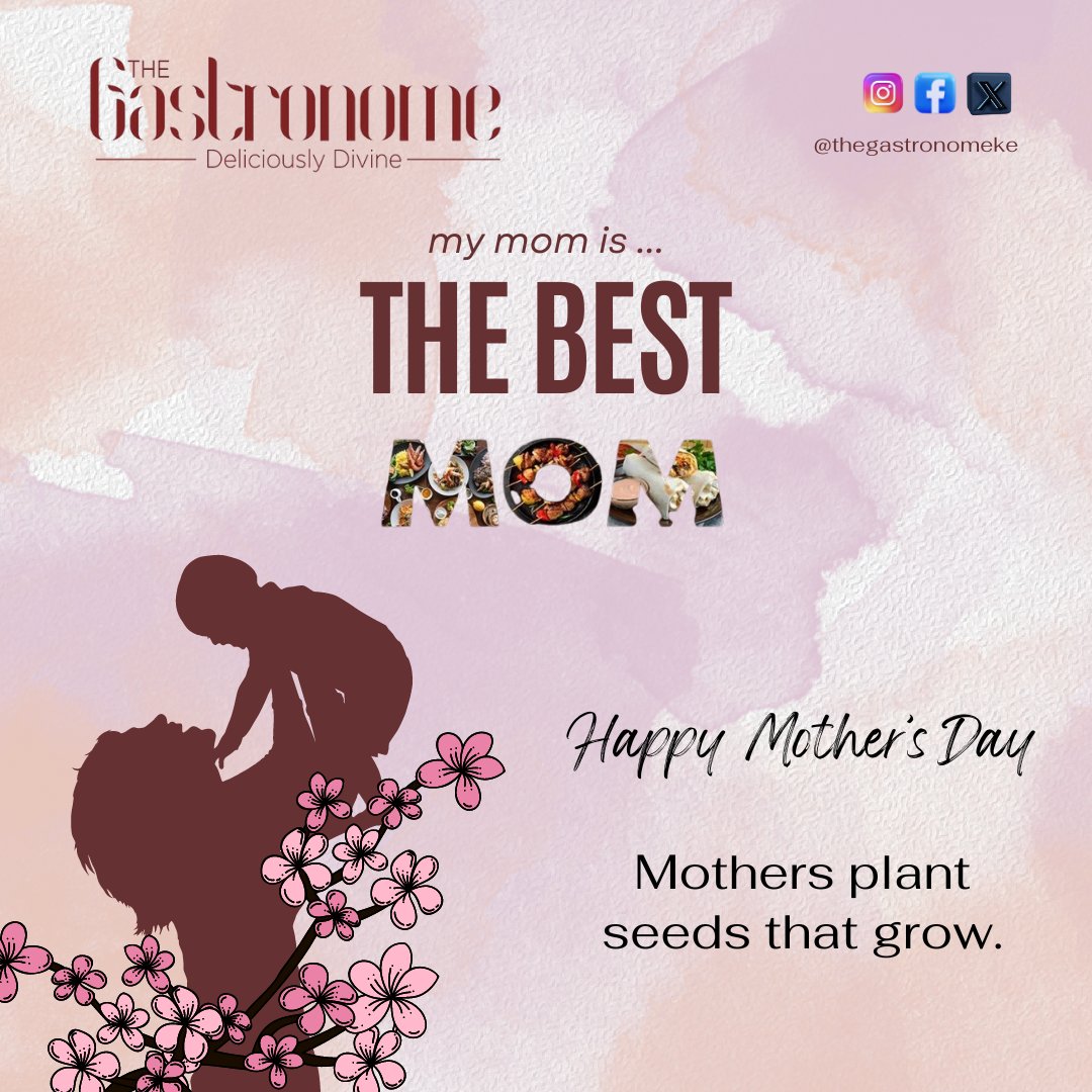 🌷✨ Celebrate  Mother’s Day at Gastronome Restaurant! Let’s create cherished memories  together as we toast to all the wonderful moms. ❤️ 
#MothersDayAtGastronome #CelebrateMoms #FamilyFeast #GastronomeRestaurant #nairobi #nairobikenya #kenya #nairobifoodie